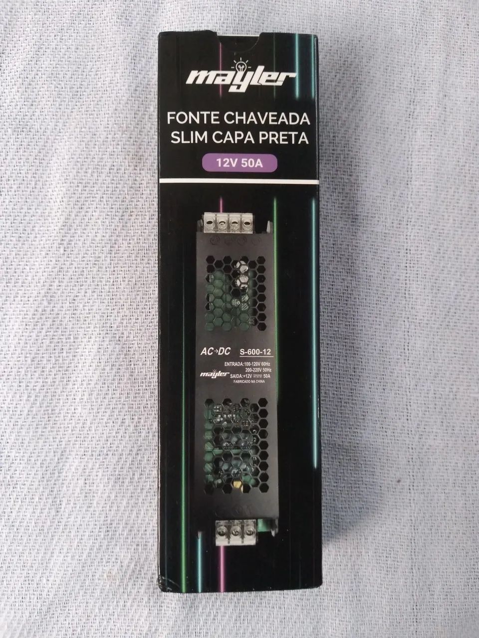 FONTE CHAVEADA 12V/50A64520766534531120