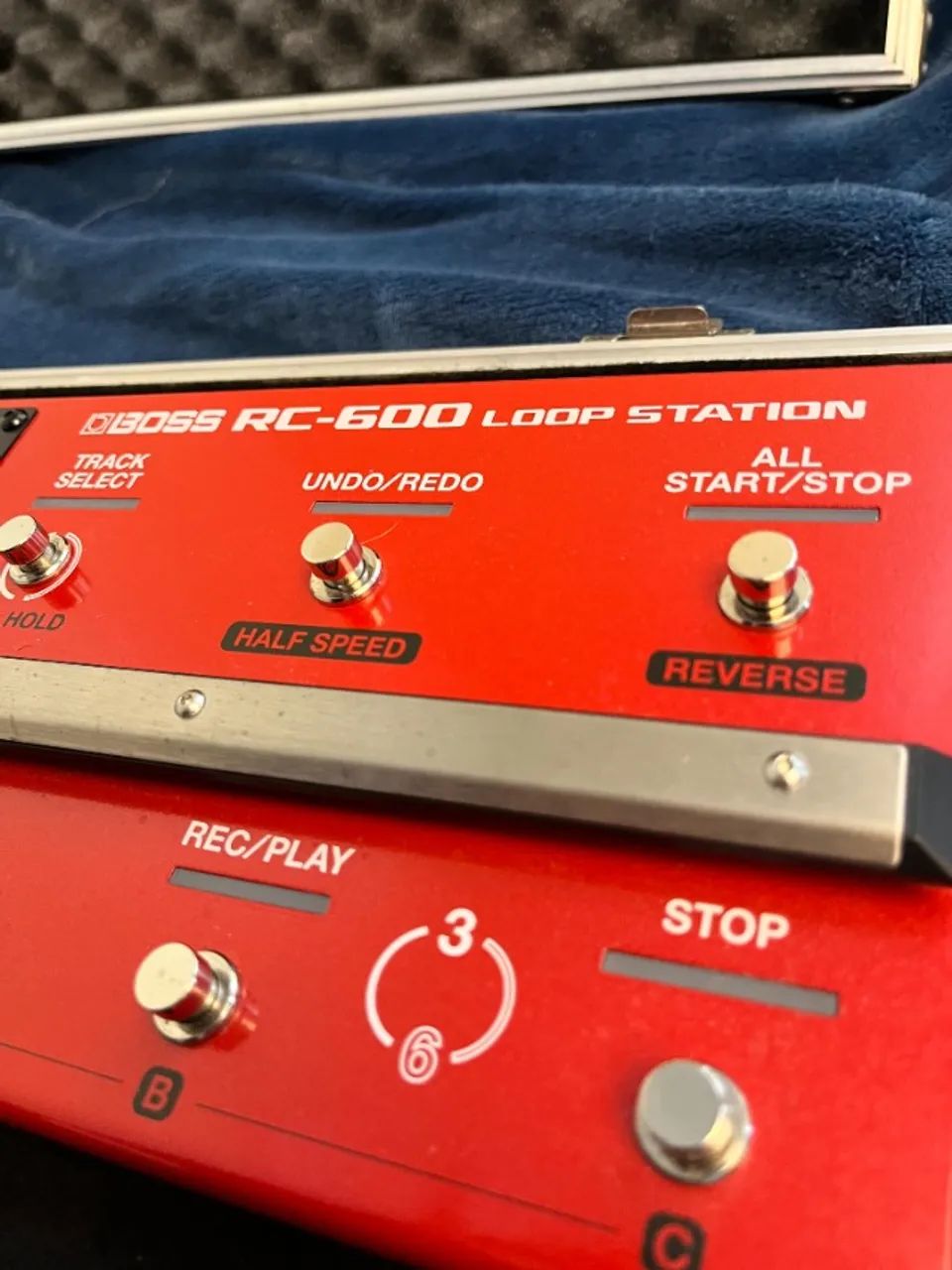 s*7様 BOSS RC-1 Loop Station Pedal de efeito preto Boss Loop Station RC-1 | Frete grátis