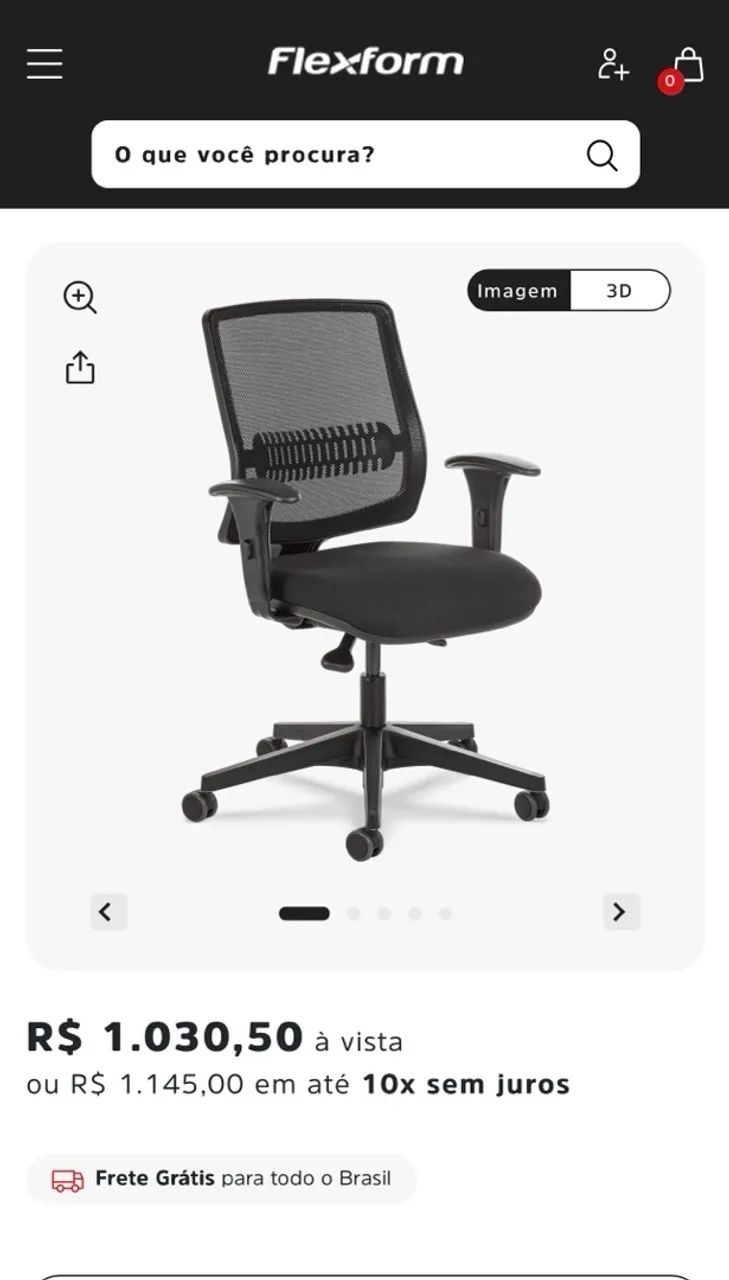 Cadeira Escritório Flexform - Foto 5
