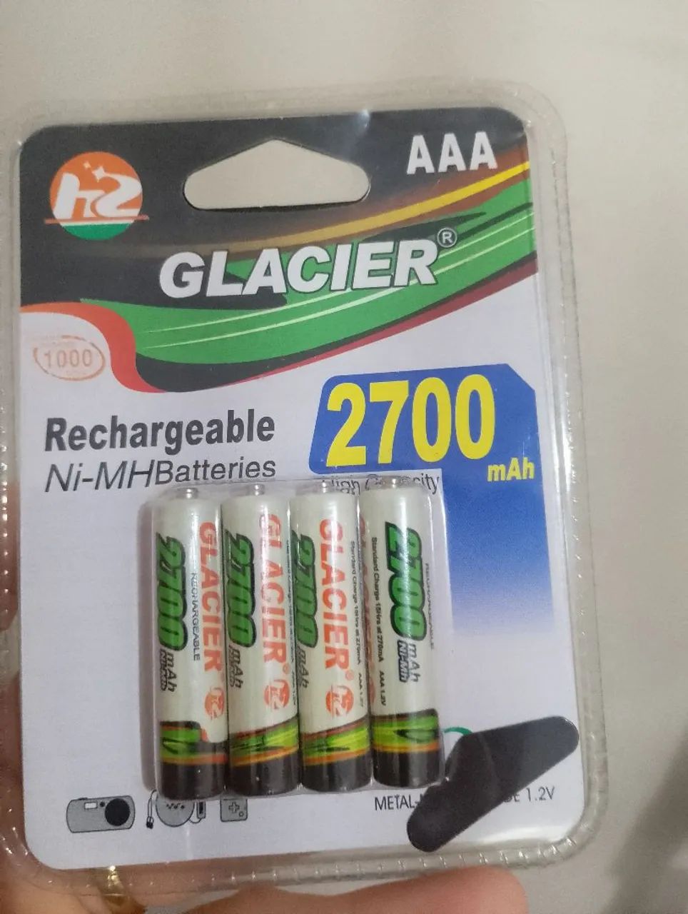 Pilhas recarregáveis palito AAA