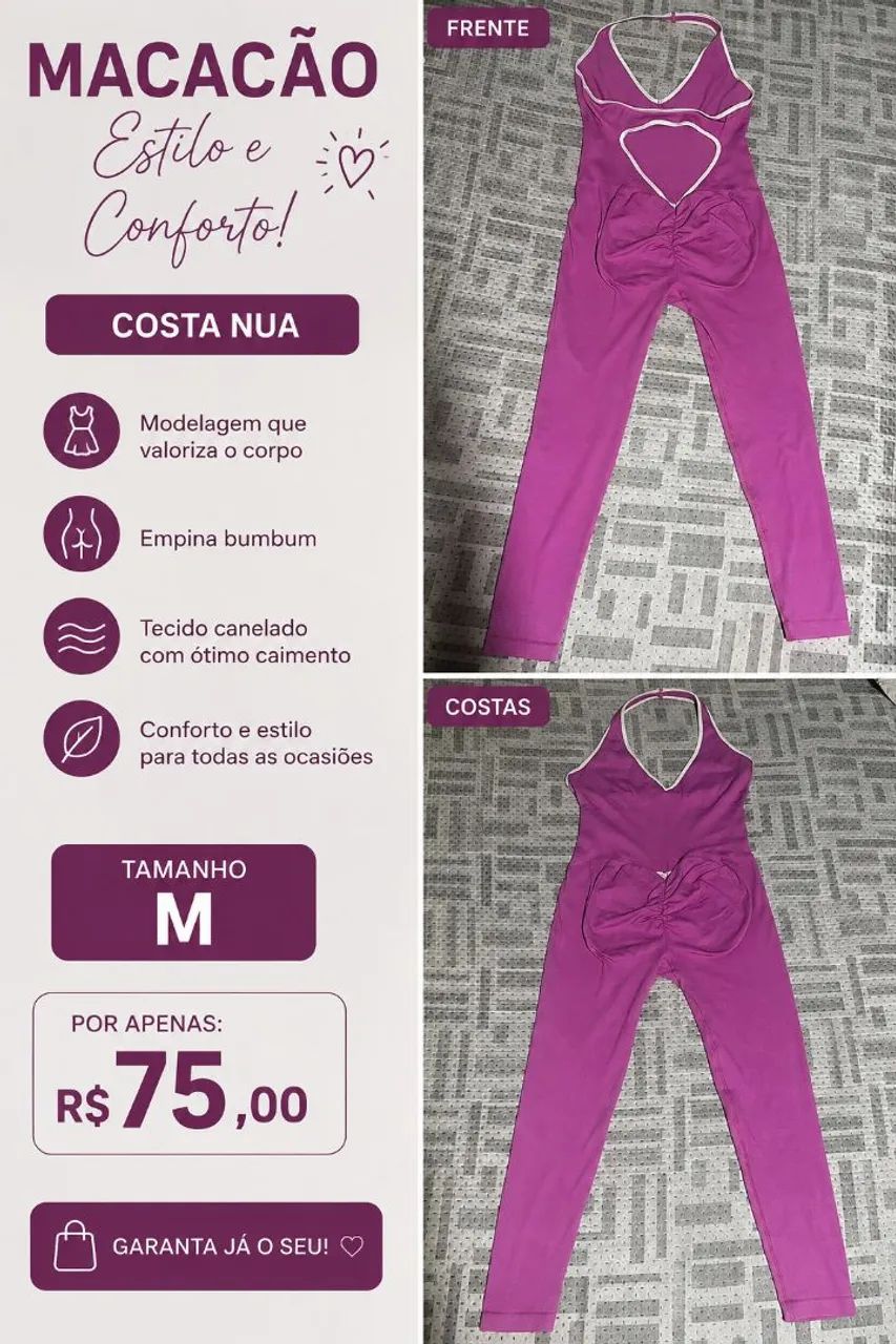 Macacão de academia