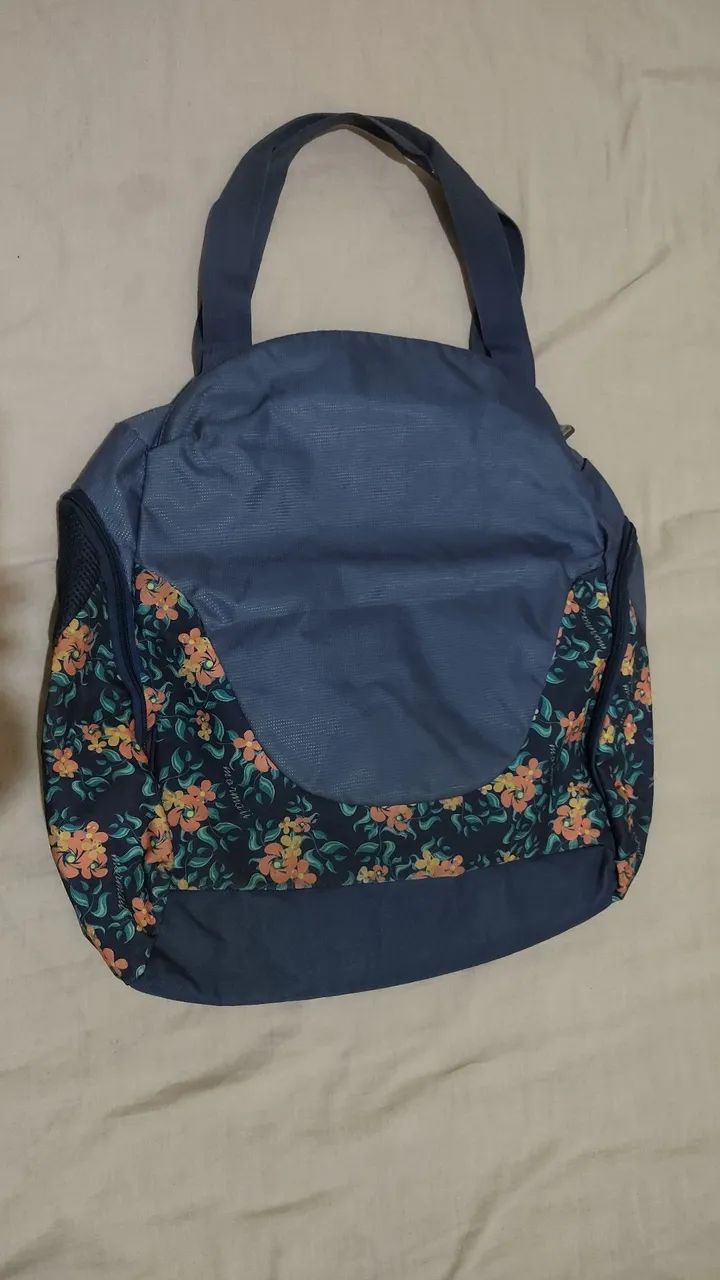 Bolsa Mormaii azul com estampa floral  - Foto 3