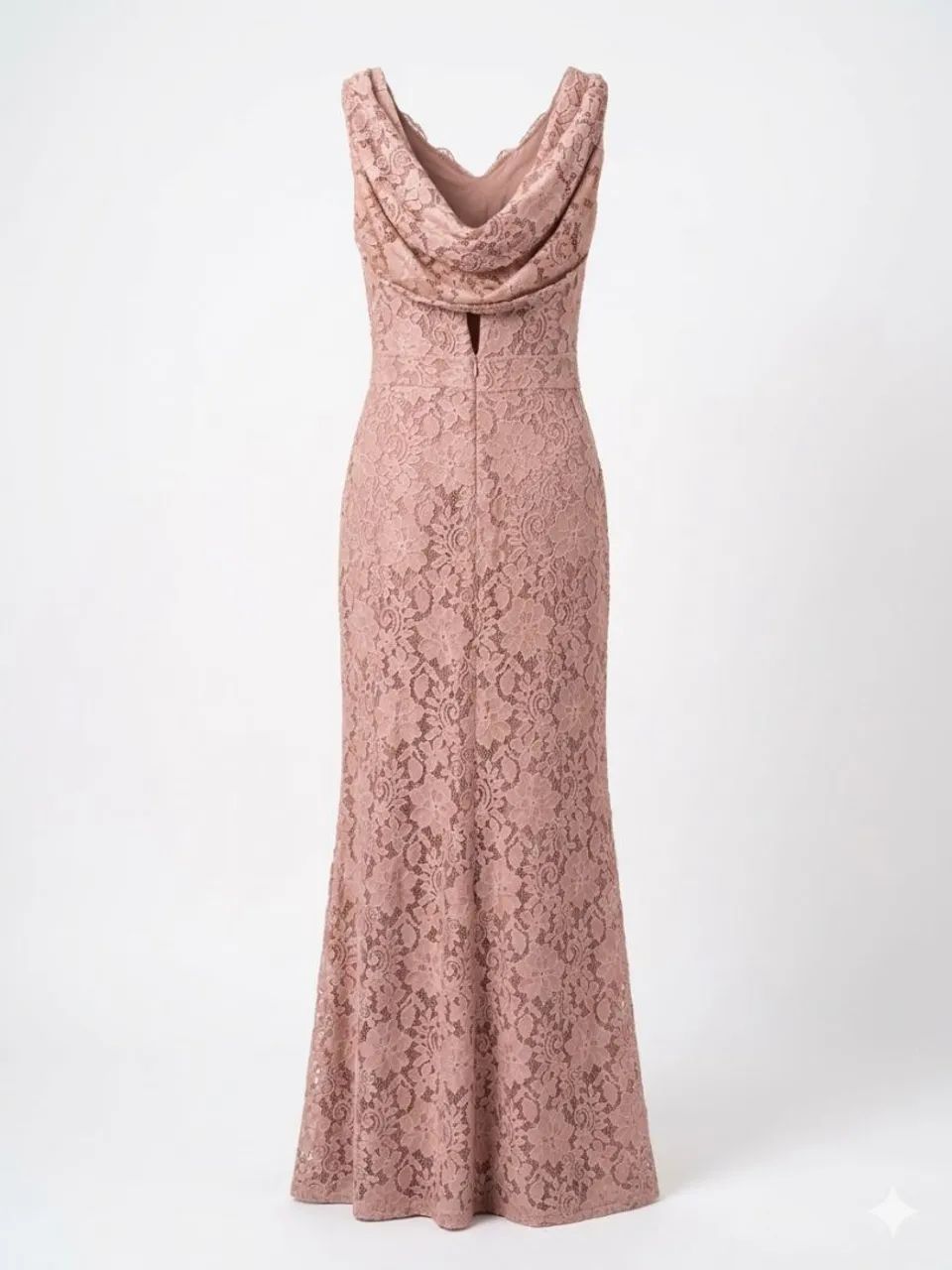 Vestido longo De renda rosa TAM P - Foto 2