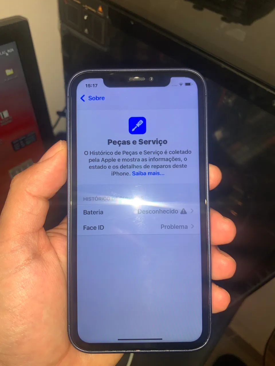 iPhone XR na carcaça do 17 pro Azul - Foto 4