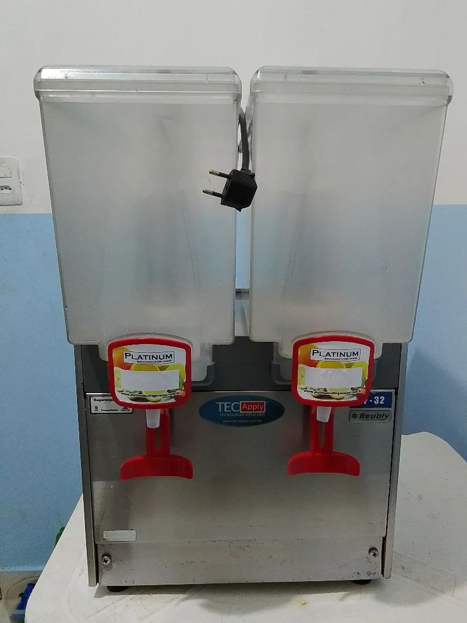 Refresqueira Tecapply cuba dupla 32 litros 