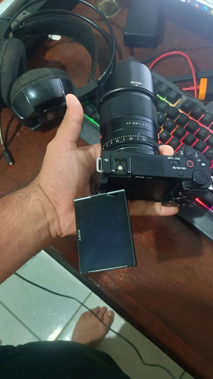 ZVE 10 KIT VILTROX 23mm, Flash godox e lente 35mm - Foto 4