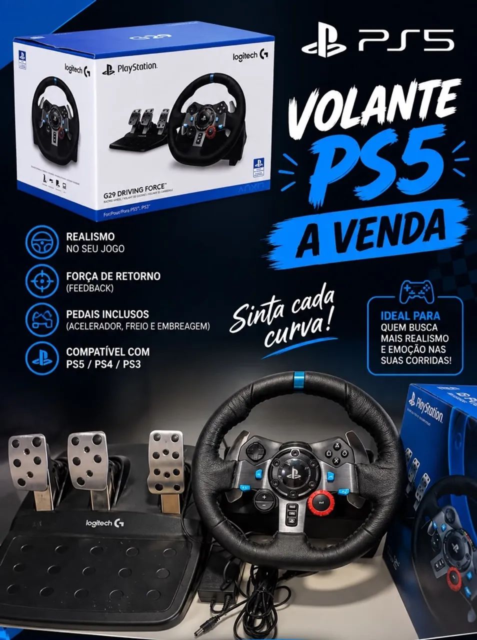 Volante PS5 - Foto 3
