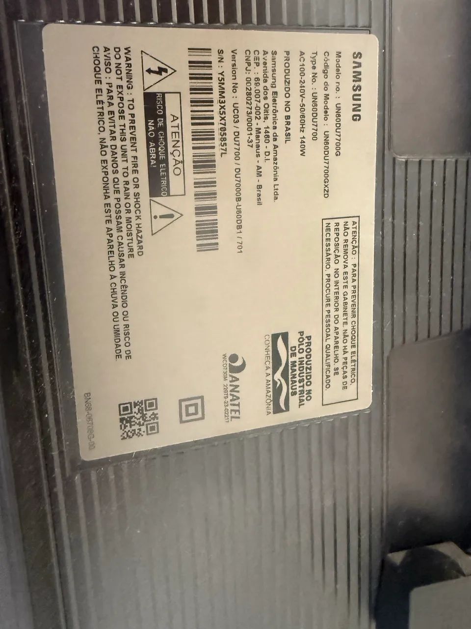 Vendo carcaça de TV 60 polegadas Samsung  - Foto 4