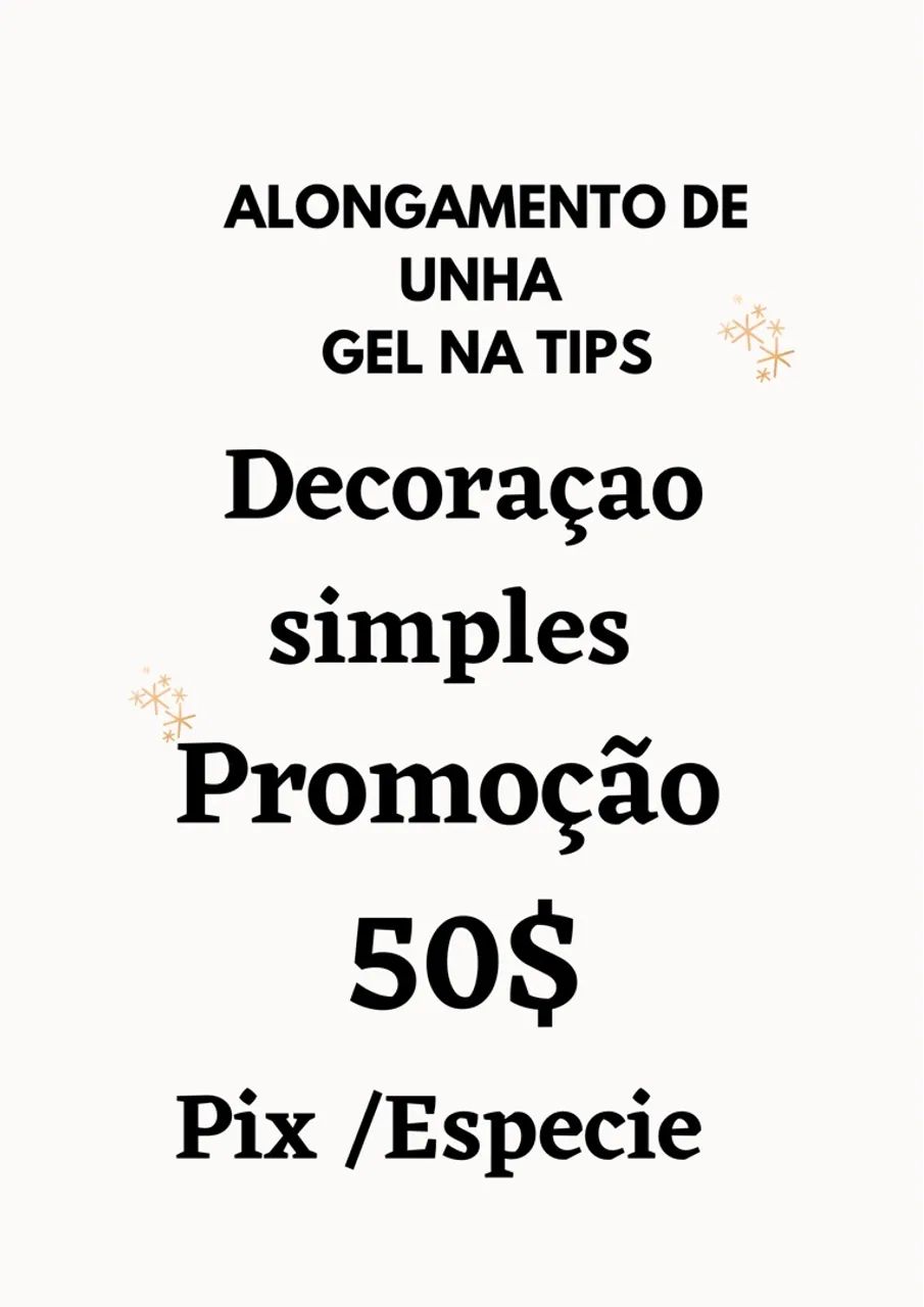 Alongamento de unhas 50$