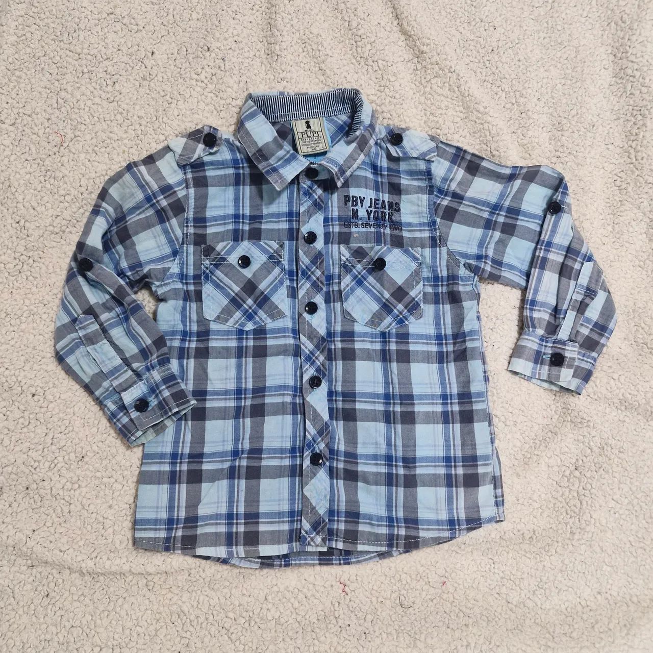 Camisa xadrez infantil