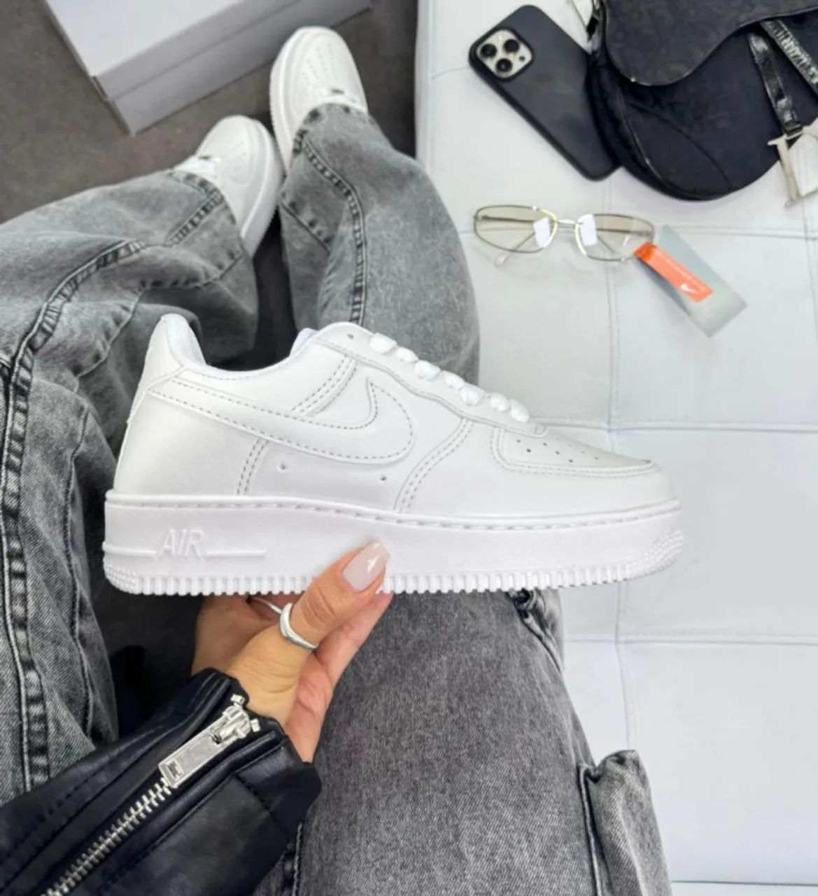 Nike air force preto e branco