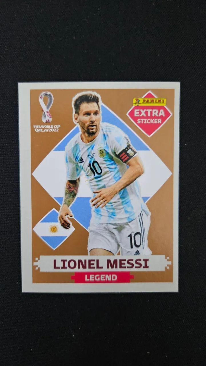 Figurinha Messi Copa 2022