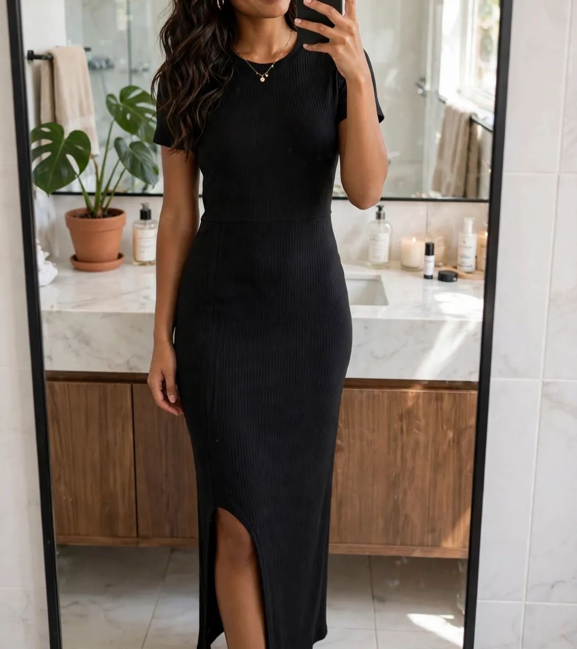 Vestido longo preto - desapego 