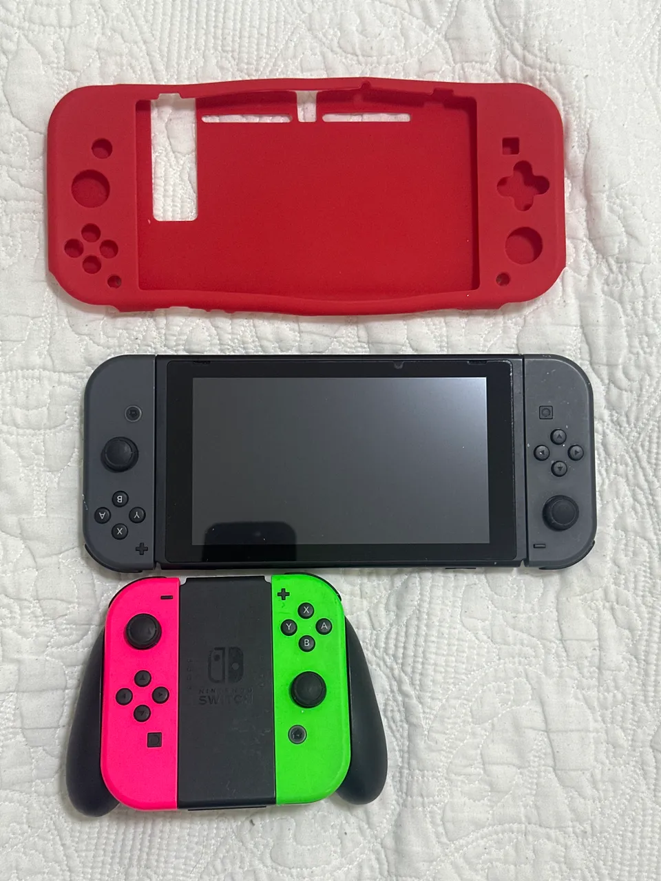 V/T (em New 3DS XL) Nintendo Switch V2 com Dock Nintendo + 8BitDo