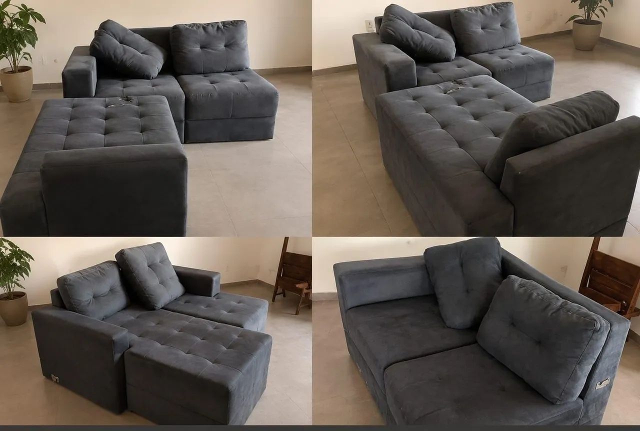 SOFA MODULAR , CINZA