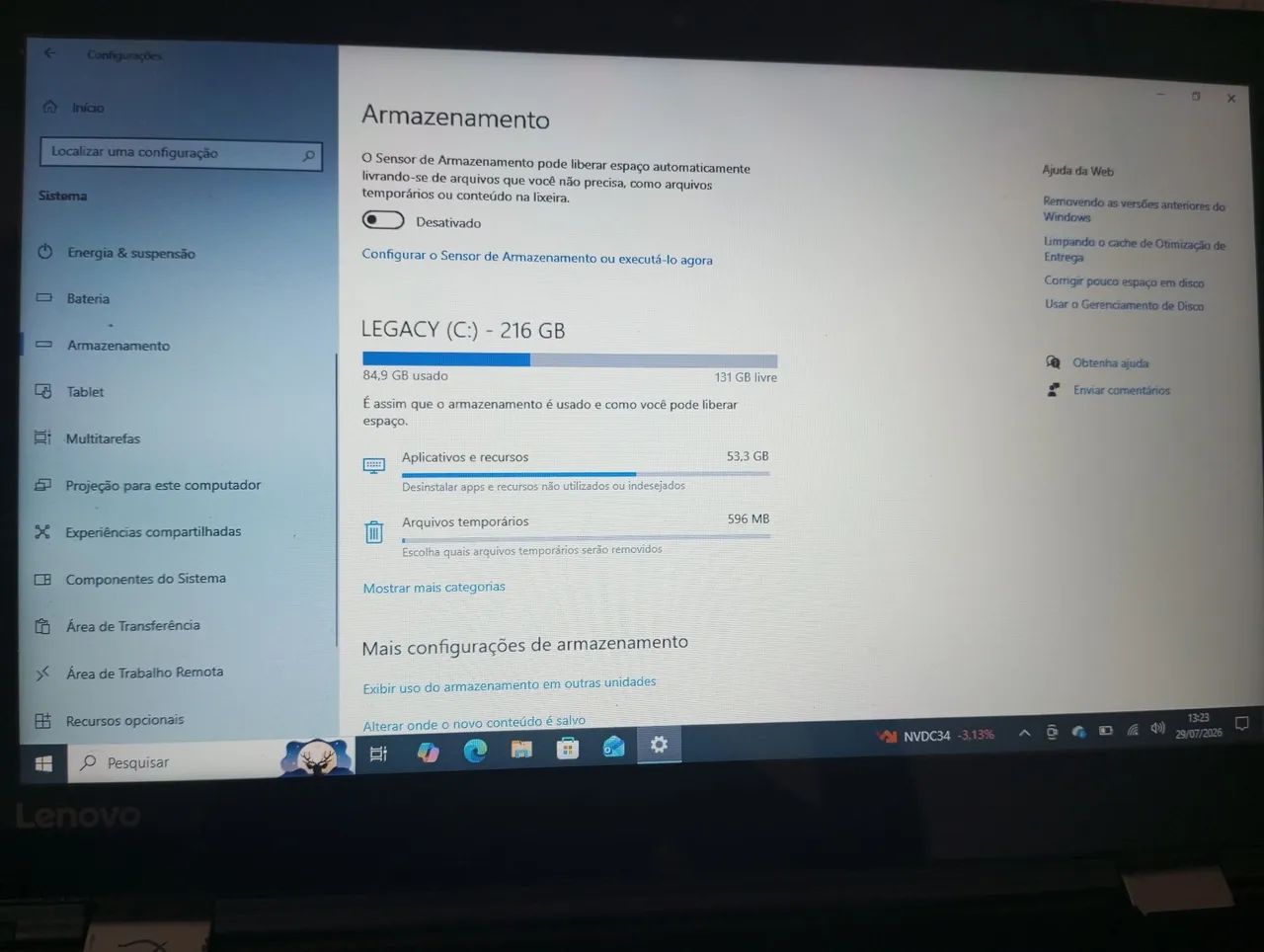 Notebook Lenovo touch screen yoga