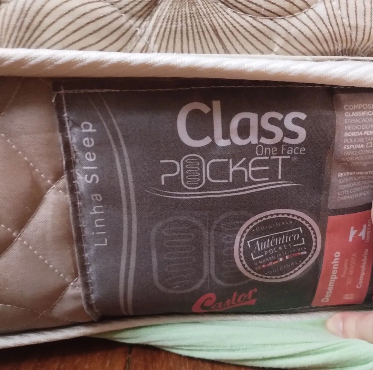 Colchão Castor Queen Class One Face Pocket  - Foto 5