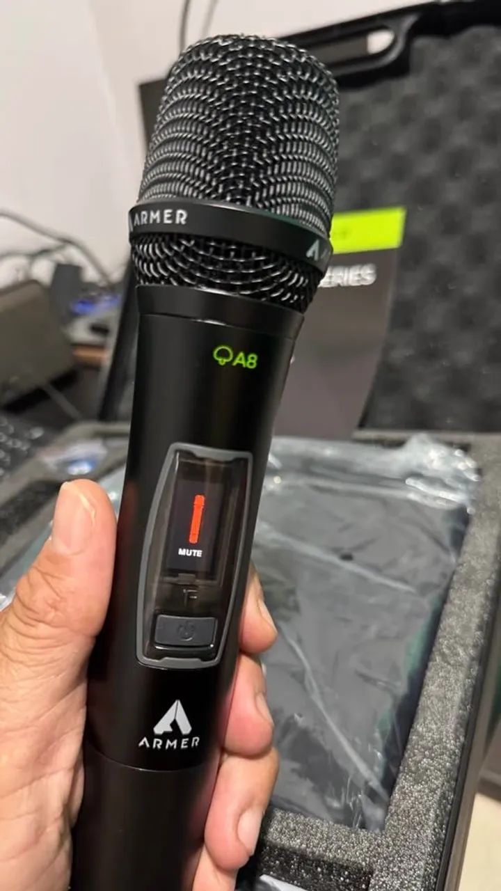 Microfone sem fio duplo Armer AX802M G2 - Foto 4