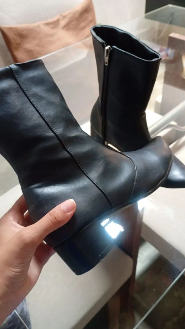 Bota de couro sintético, preto - N36° - Foto 3
