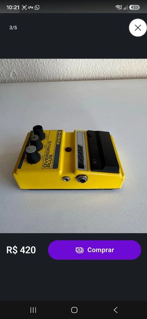 Pedal DOD FX50-B Overdrive Plus - Foto 3