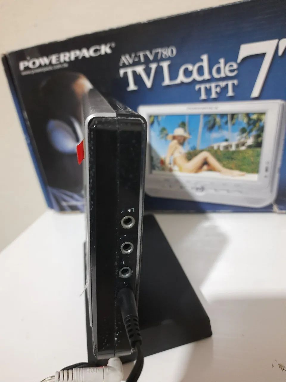 Mini TV Portátil 7" Powerpack na Caixa - Foto 4