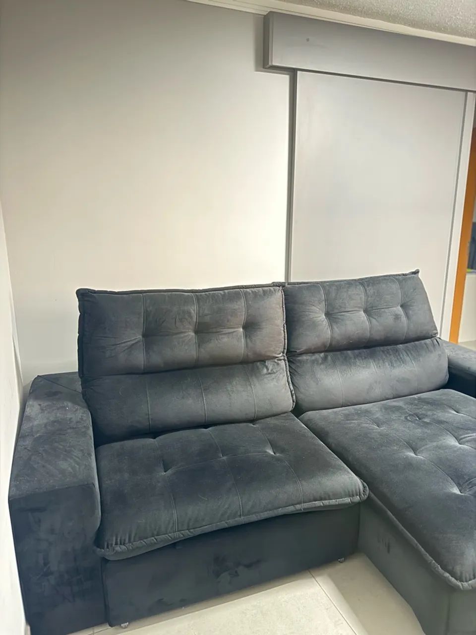 SOFÁ RETRÁTIL PRETO 3M - Foto 3