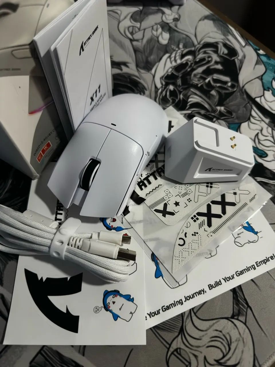 Mouse Gamer Attack Shark X11 White Com Dock Completo? - Foto 2
