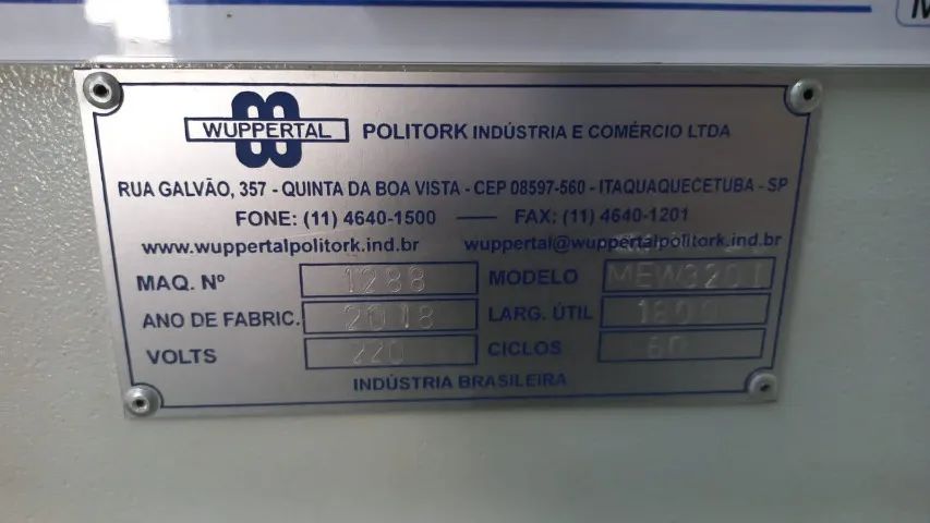 Calandra Wuppertal Modelo MEW320I Ano 2018 - Foto 2