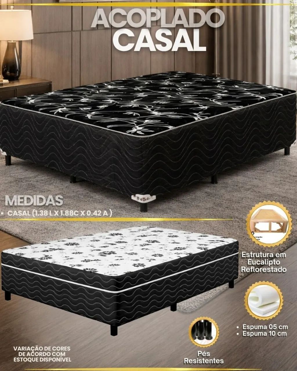 Colchão casal tenho vários modelos  - Foto 3