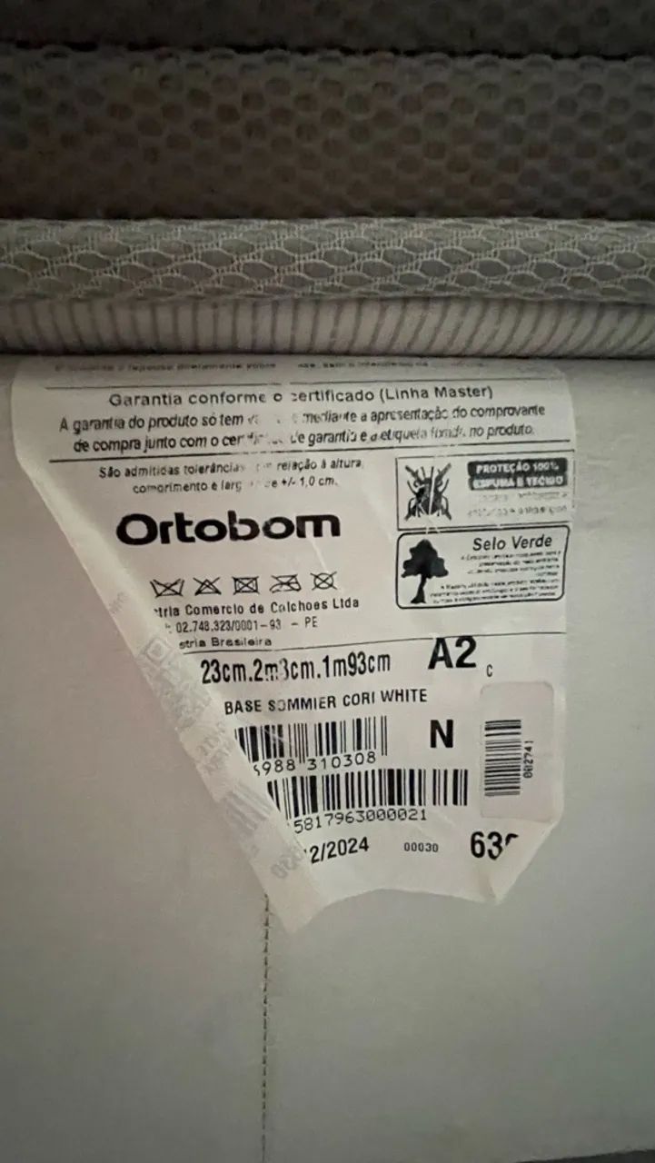 Cama King Size Ortobom Box+Colchão+Cabeceira - Foto 2