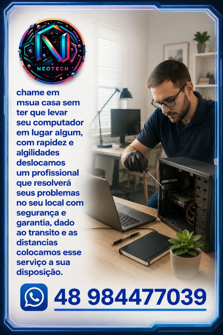 Técncios para soluções a domicilio expressas e com garantias e segurança