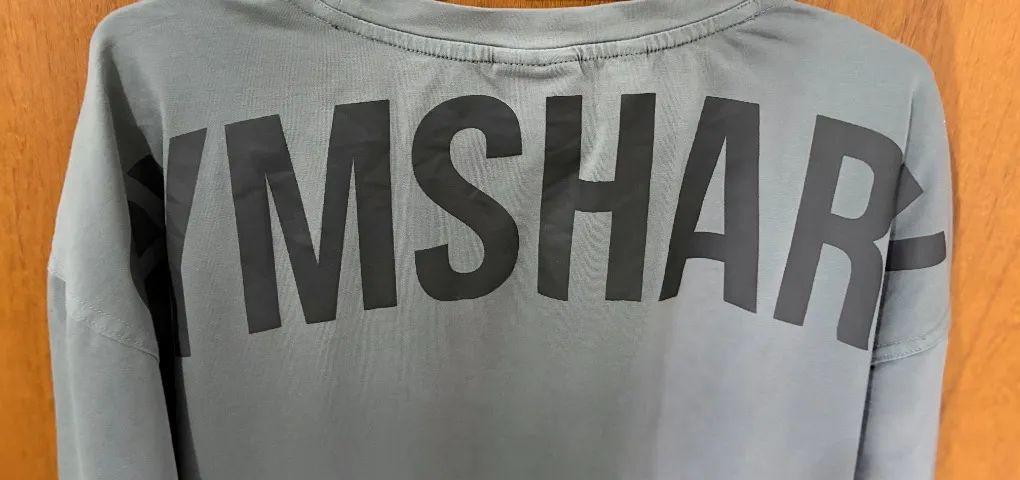 Camisa GymShark Washed Pastels Oversized Tamanho M - Foto 3