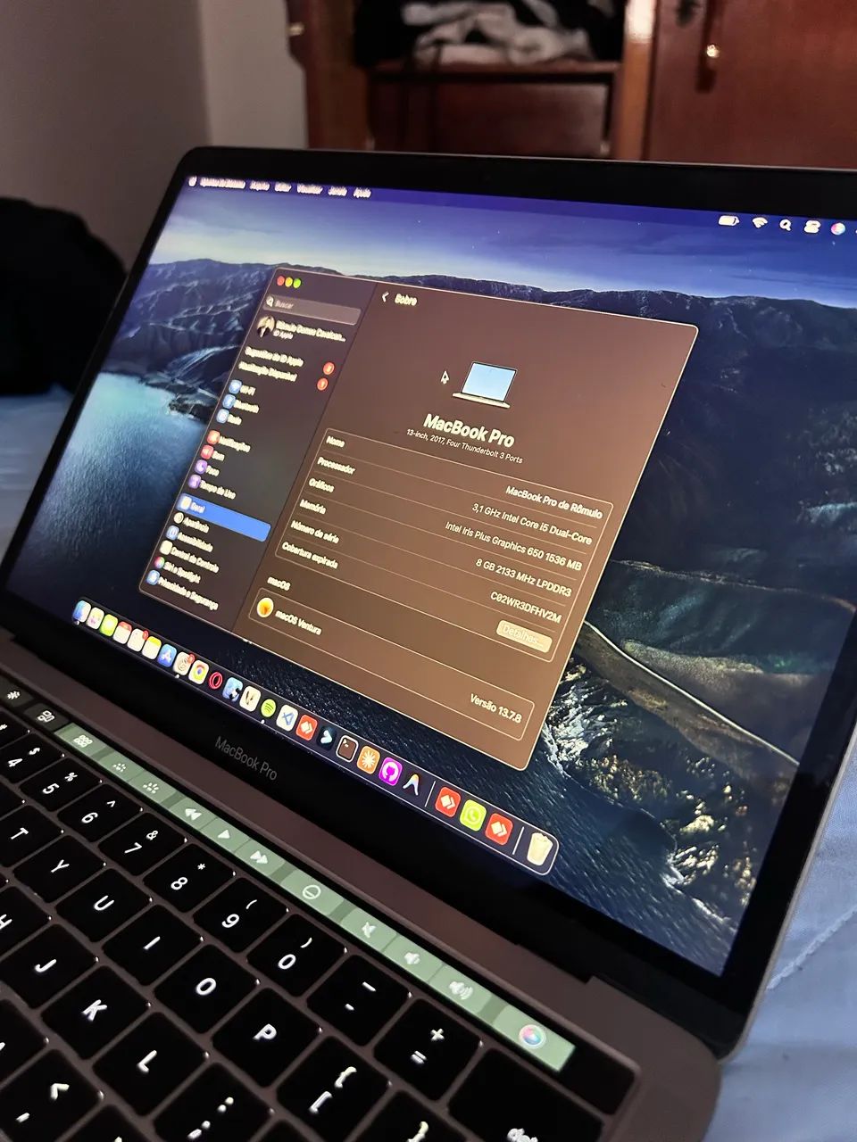 MacBook Pro 13? 2017 | i5 3.1 GHz | 8 GB RAM | SSD 512 GB | Touch