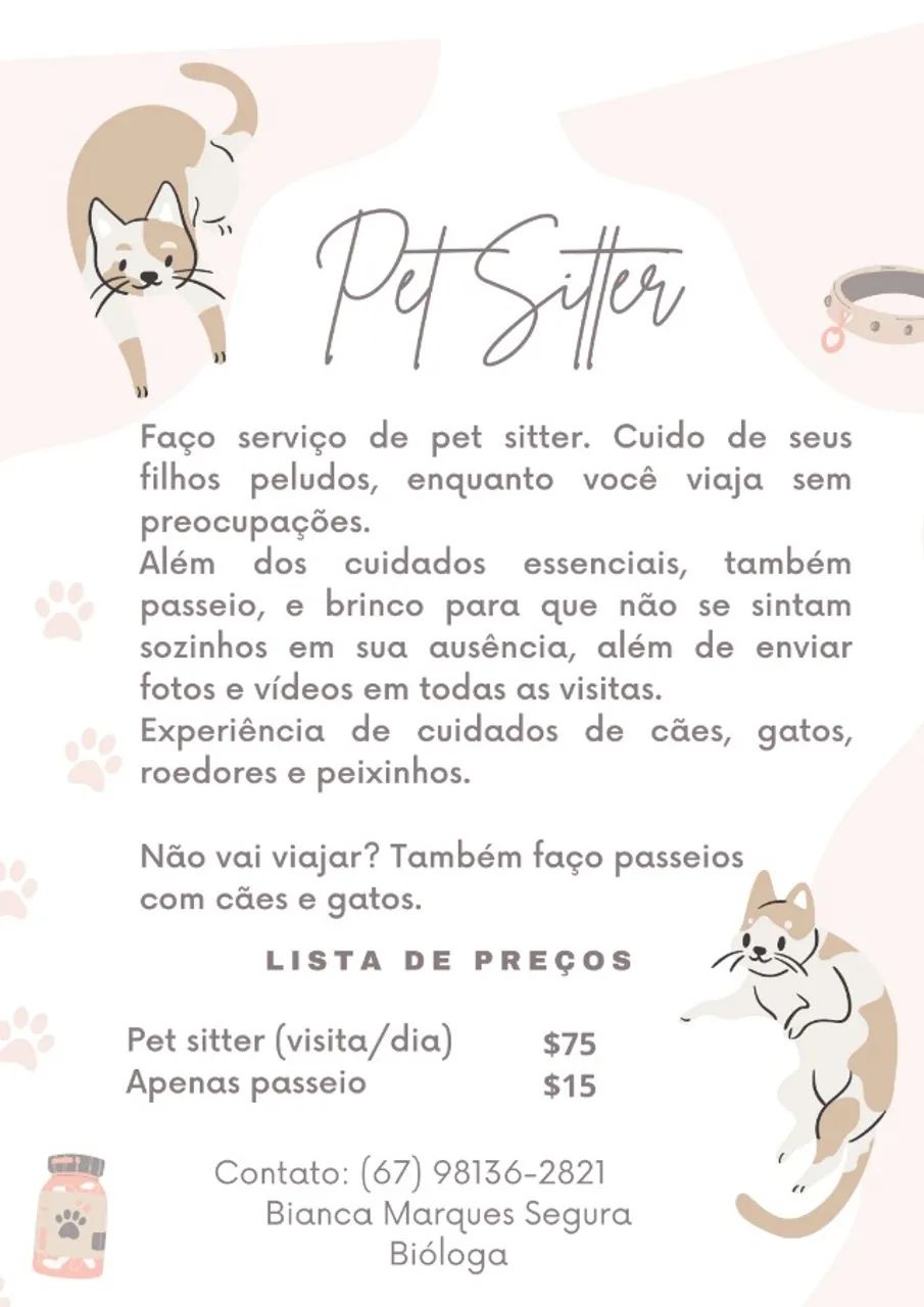 Serviço Pet sitter