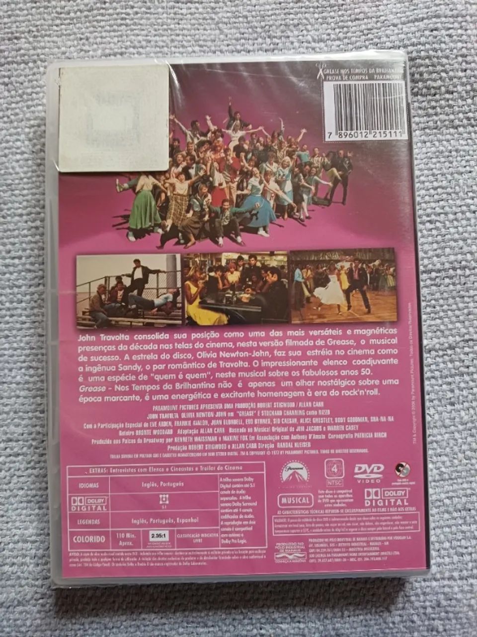  DVD Filme "Grease" - Paramount Collection - Lacrado !!!! - Foto 2