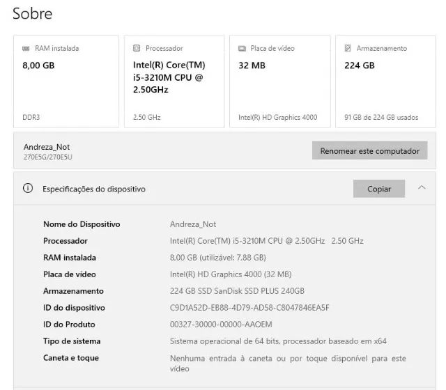 Notebook Samsung Np270 Core I5 8gb Ssd 240gb com Windows 10 - Foto 5