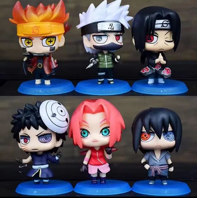 6 pçs/set Naruto Shippuden Anime figura - Foto 2
