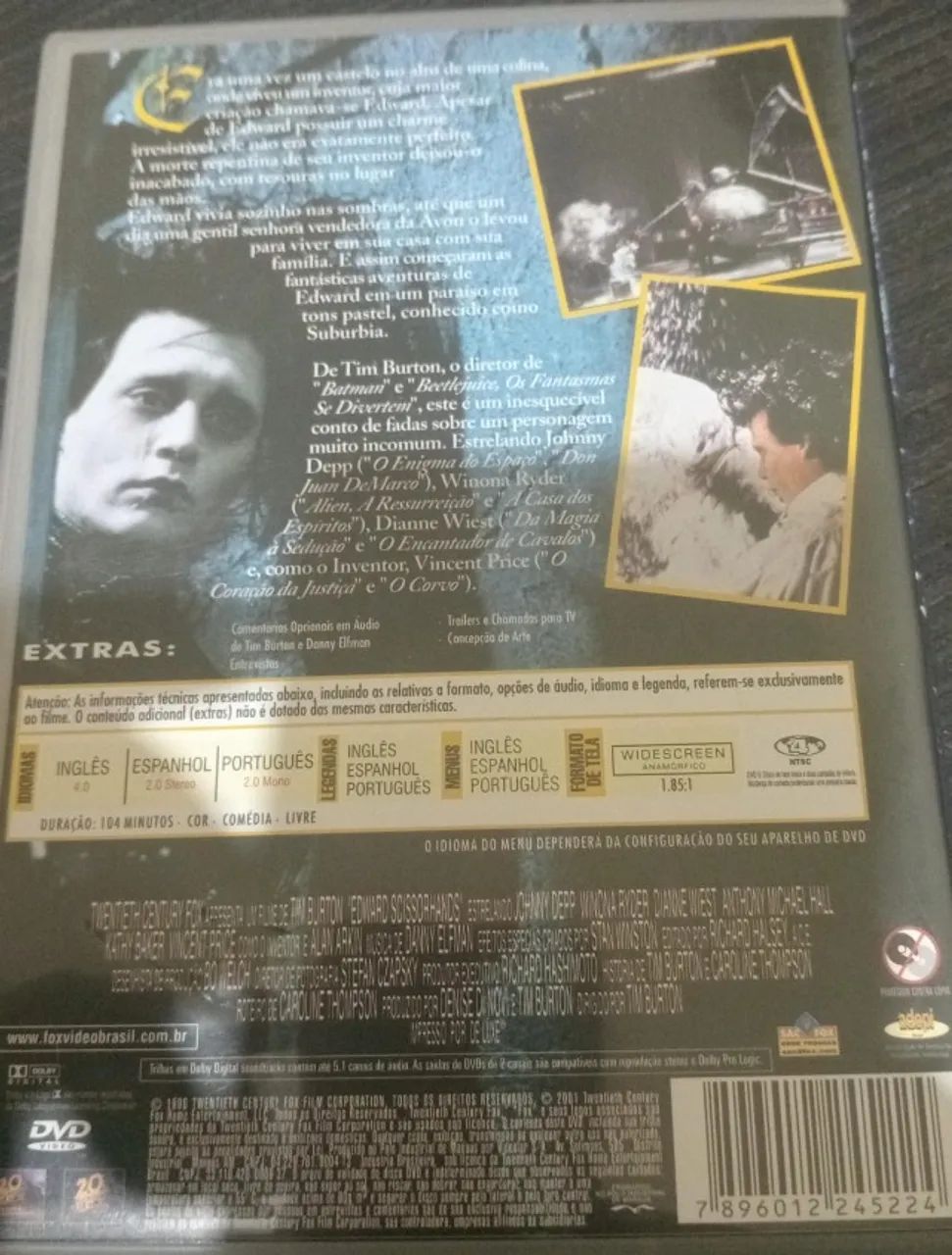 DVD EDWARD MÃOS DE TESOURA  - Foto 2