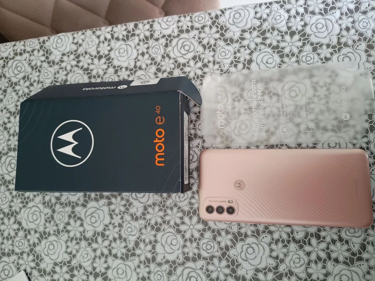 Celular MOTO E40 cor: rosé  - Foto 3
