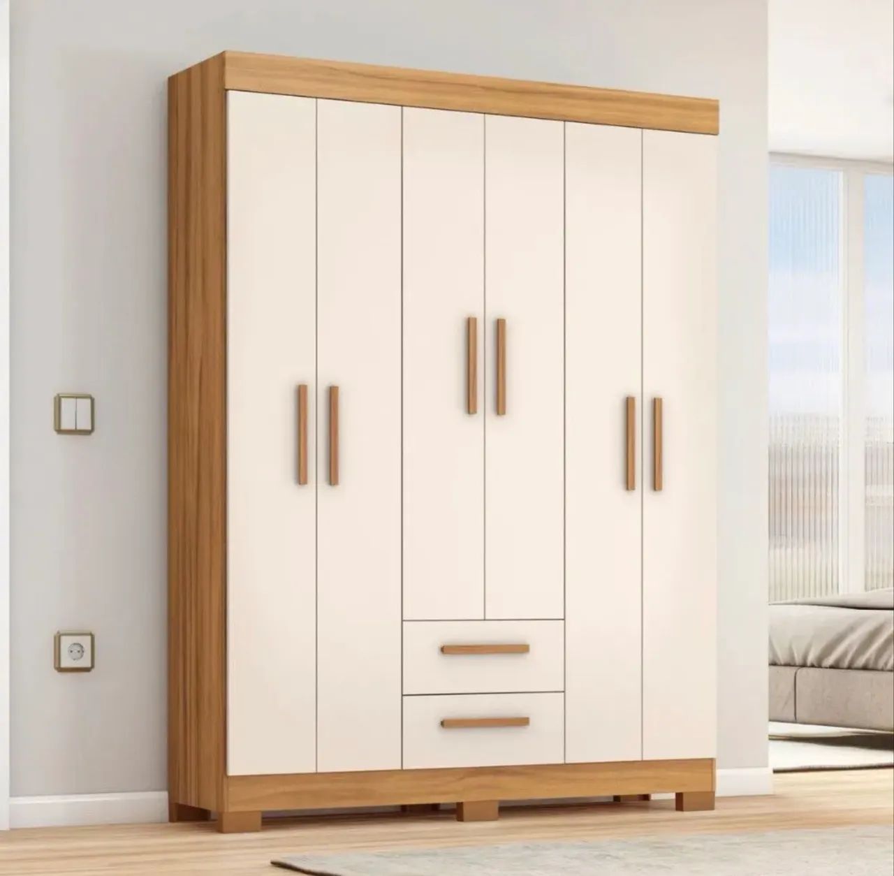Guarda Roupa 6 portas e 2 gavetas em mega Promoção! - Foto 4