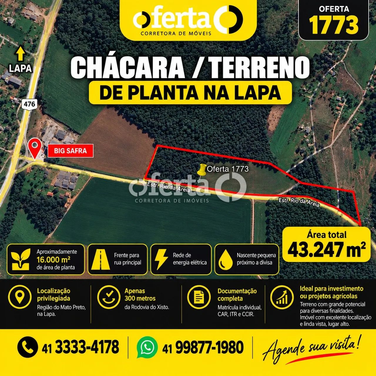 Terreno na Lapa com 43.247 m2