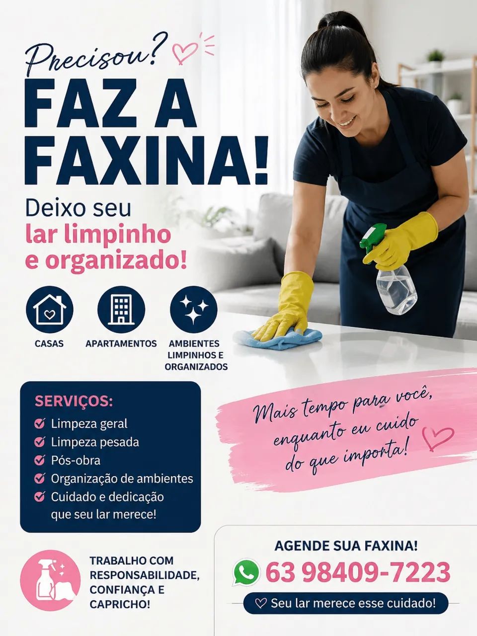 Faço faxina 