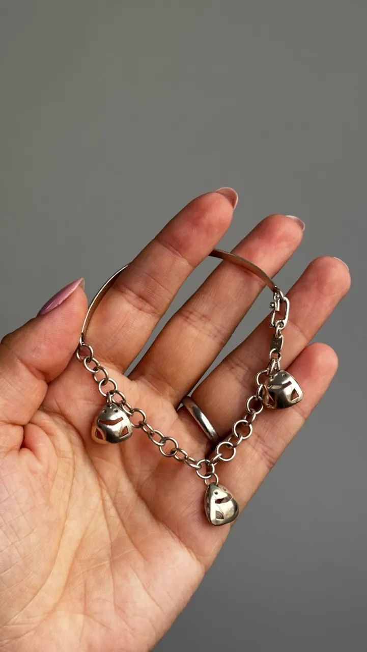 Pulseira prata legítima