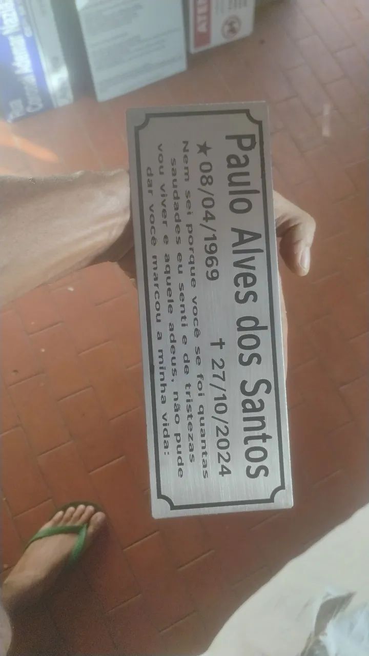 Placa para Ossário  - Foto 3