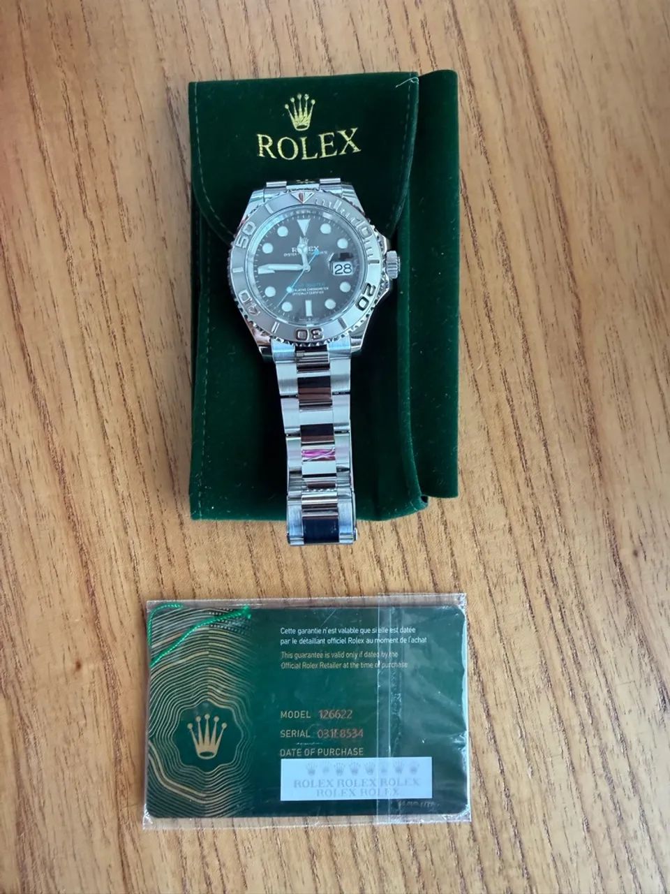 Yacht master Rhodium ERF Free sprung
