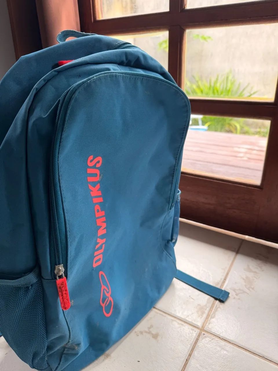 Mochila Olympikus azul 2 Bolsos 