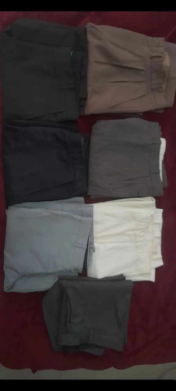 Kit 7 calças sociais 