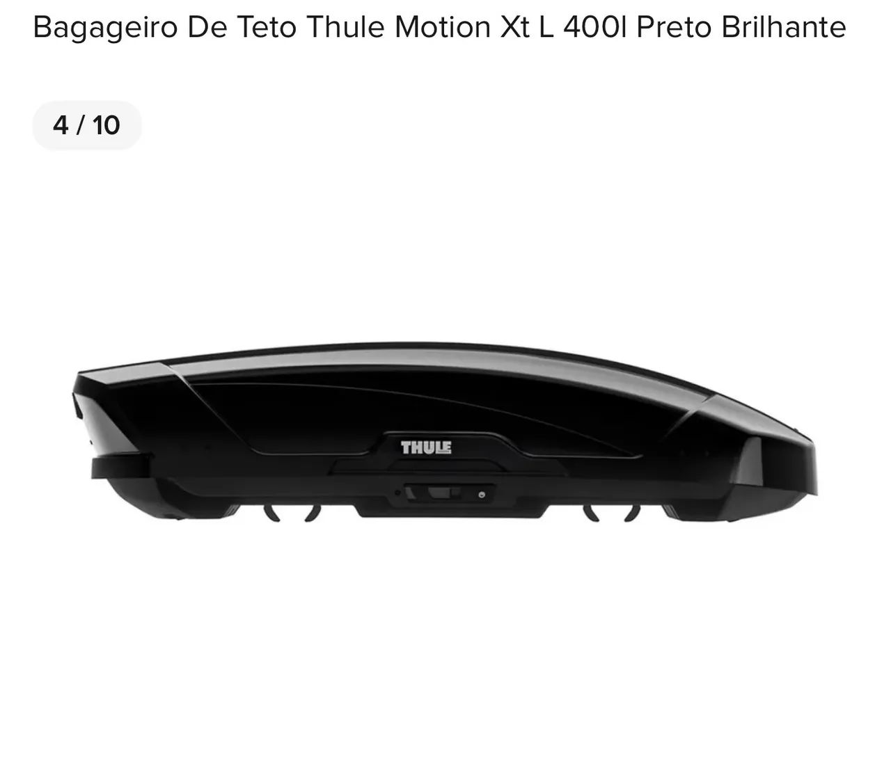 Bagageiro De Teto Thule Motion Xt L 400l Preto Brilhante - Foto 3