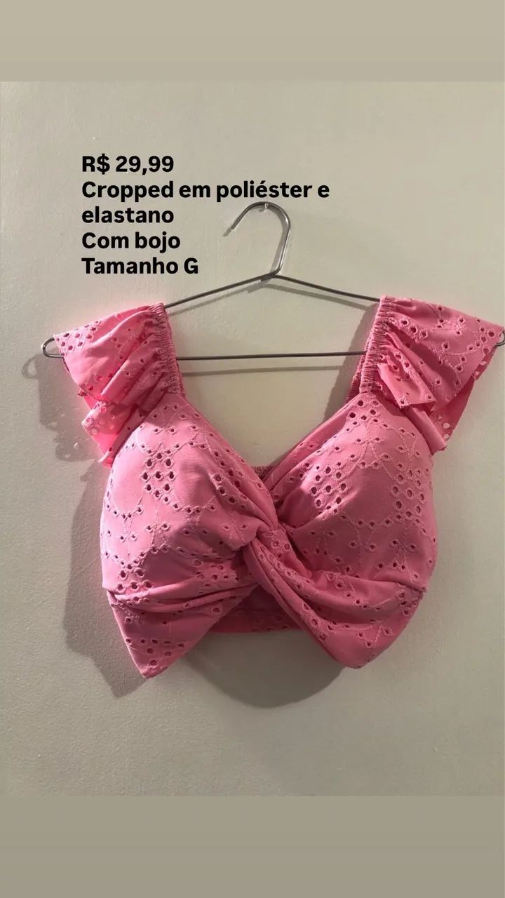 Cropped com bojo tamanho G - Foto 3