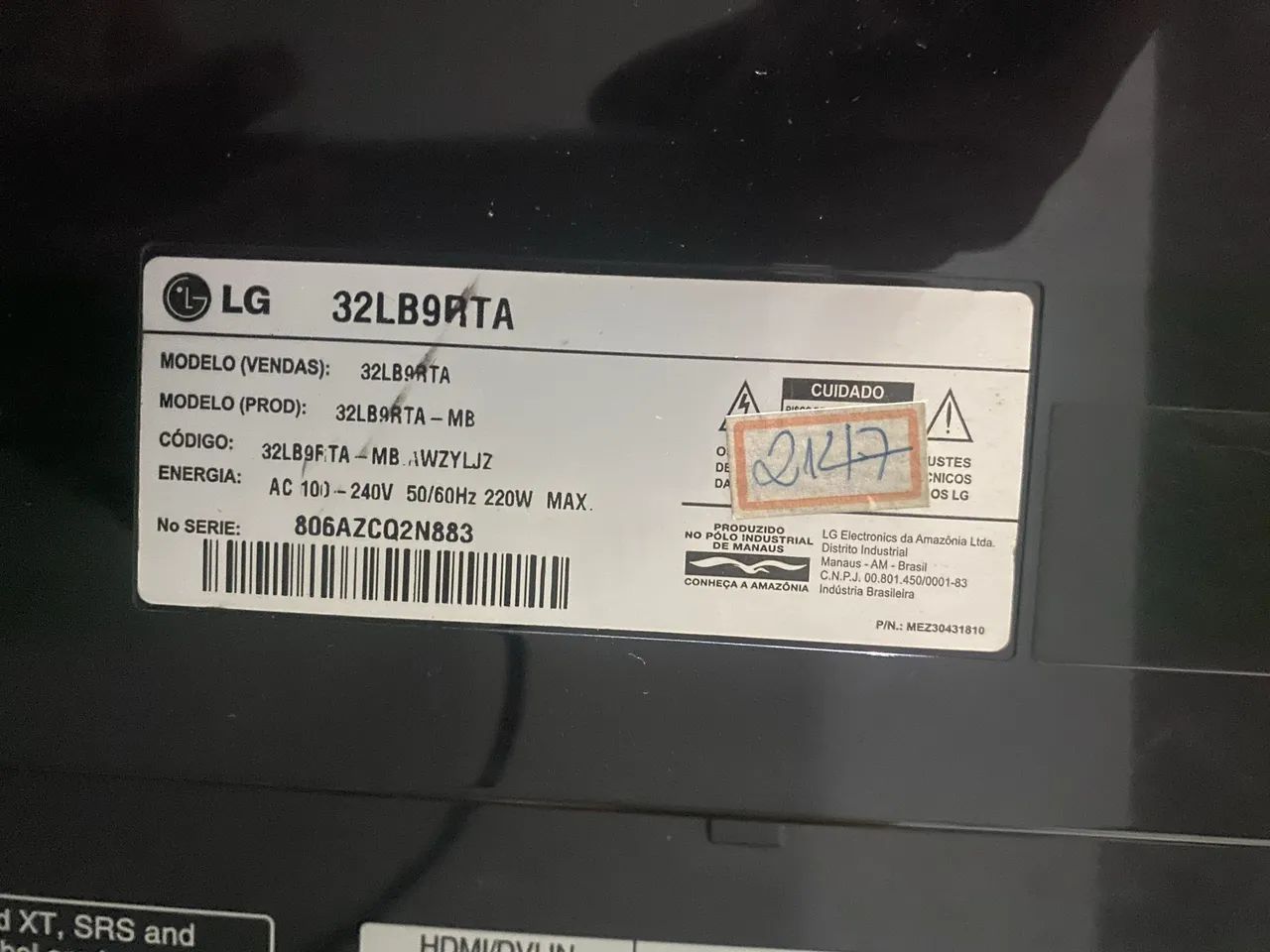 TV LG 32 polegadas NÃO SMART  - Foto 3